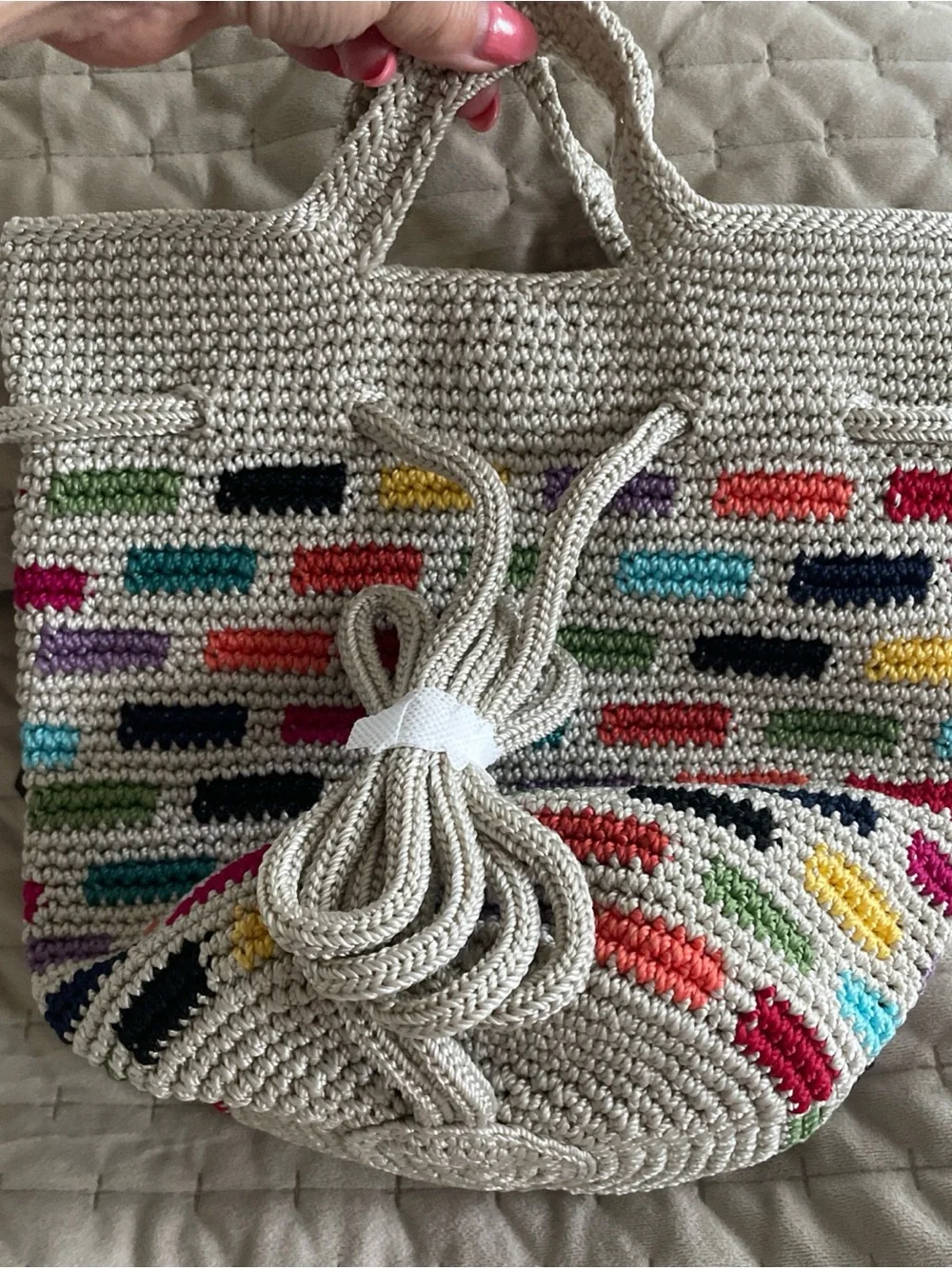The Sak cream crochet